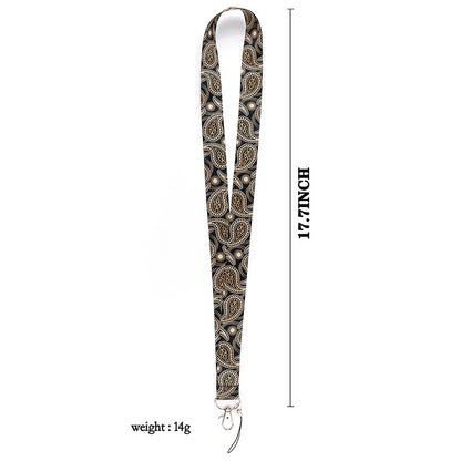 Phone Lanyard Universal Neck Strap Nylon Bohemian Style Key Chain Holder for Phone Case ID Badges