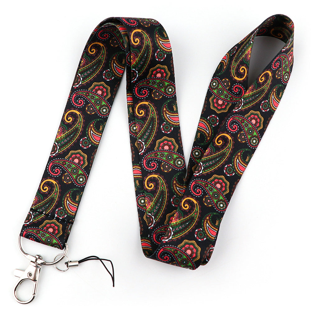 Phone Lanyard Universal Neck Strap Nylon Bohemian Style Key Chain Holder for Phone Case ID Badges