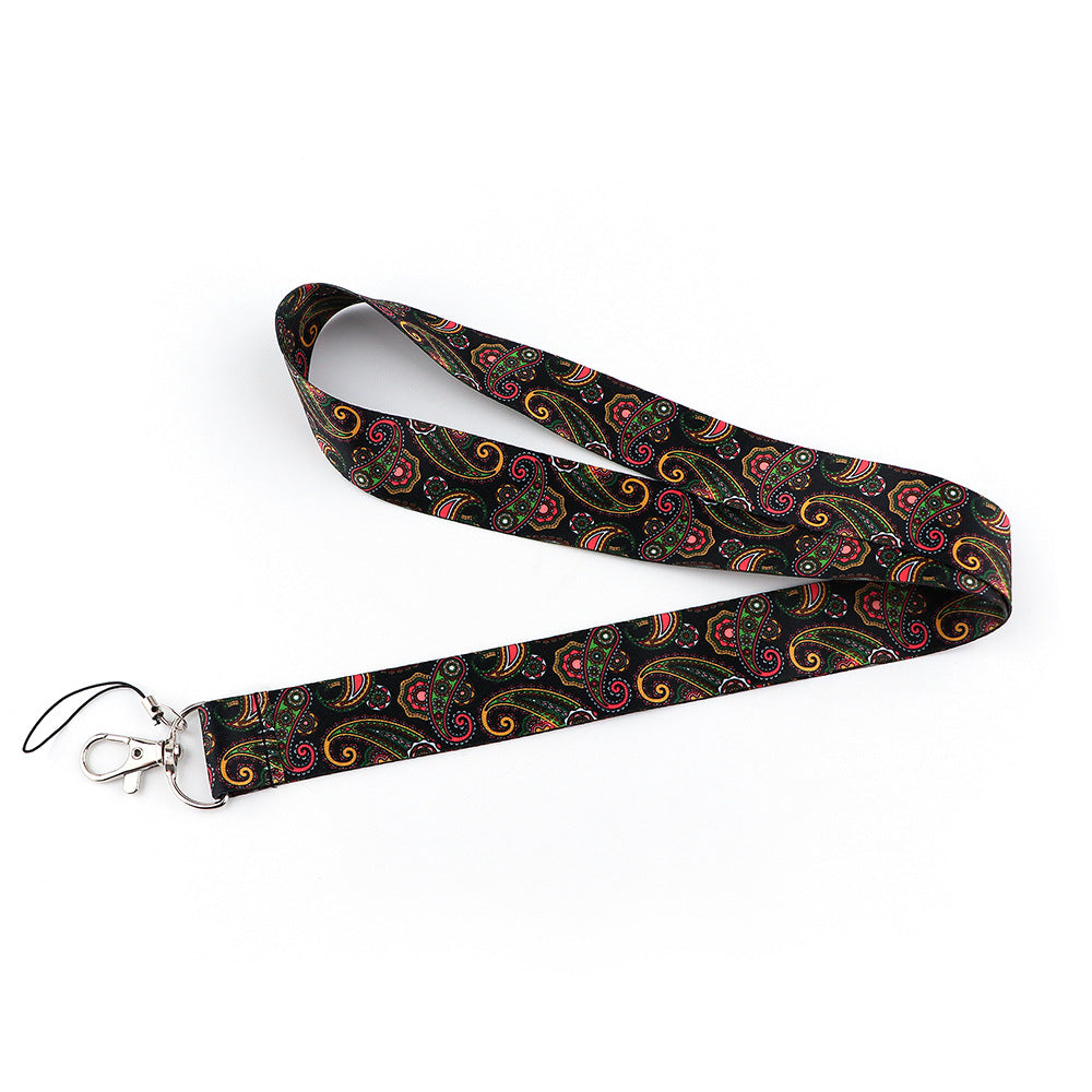 Phone Lanyard Universal Neck Strap Nylon Bohemian Style Key Chain Holder for Phone Case ID Badges