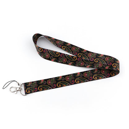 Phone Lanyard Universal Neck Strap Nylon Bohemian Style Key Chain Holder for Phone Case ID Badges