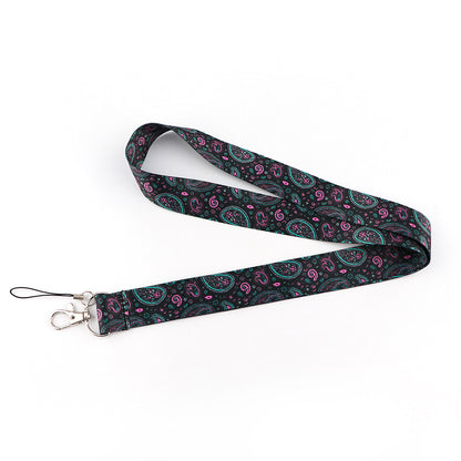 Phone Lanyard Universal Neck Strap Nylon Bohemian Style Key Chain Holder for Phone Case ID Badges