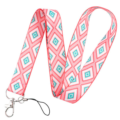 Phone Lanyard Universal Neck Strap Nylon Bohemian Style Key Chain Holder for Phone Case ID Badges