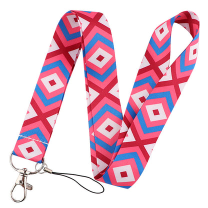 Phone Lanyard Universal Neck Strap Nylon Bohemian Style Key Chain Holder for Phone Case ID Badges