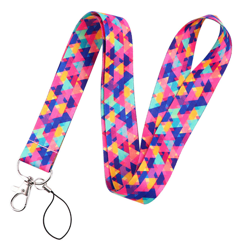 Phone Lanyard Universal Neck Strap Nylon Bohemian Style Key Chain Holder for Phone Case ID Badges
