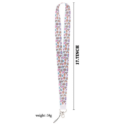 Human Organ Pattern Phone Anti-drop Nylon Lanyard Cellphone Name Tag Badge Neck Strap