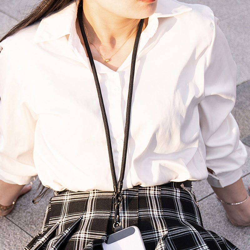 Neck-Mounted Phone Lanyard 3Pcs / Set Anti-Lost Cell Phone Nylon Hanging Rope with Strap, Plastic Tether Tab