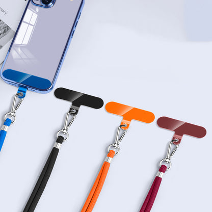 10Pcs / Pack Cell Phone Lanyard Anti-Lost TPU Patch with Hole Universal Phone Tether Tabs Sticker for Wrist Neck Strap