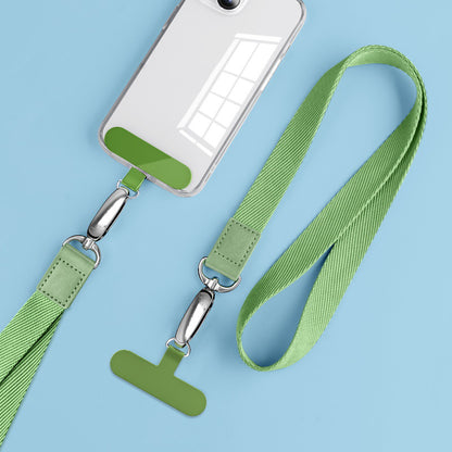 Neck-Mounted Phone Lanyard Anti-Lost Cell Phone Polyester Strap with Metal Buckle, PC Tether Tab