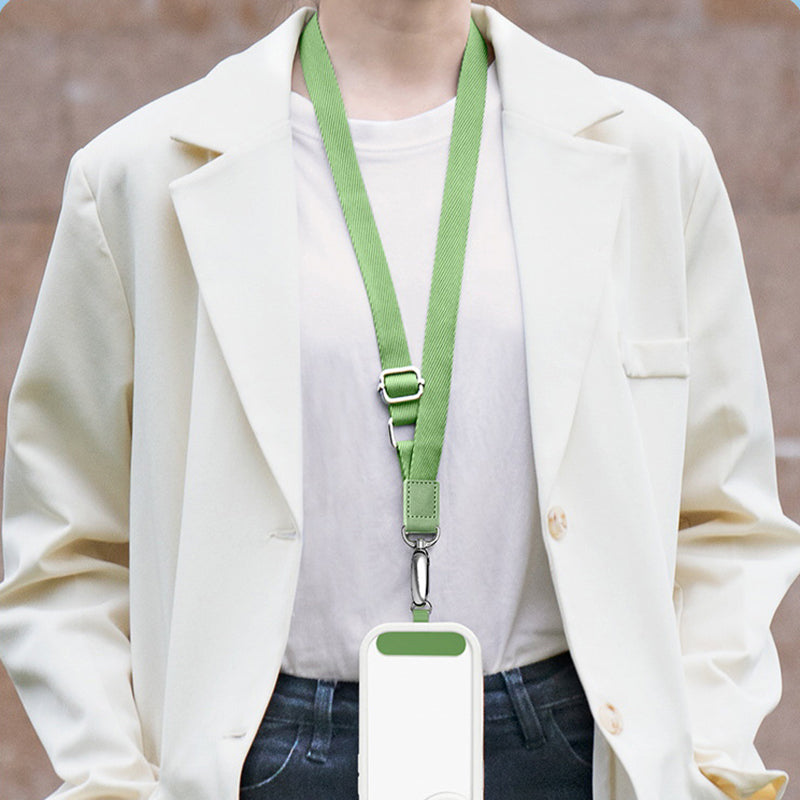 Anti-Lost Phone Lanyard with Metal Buckle, PC Tether Tab Adjustable Cell Phone Polyester Strap