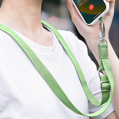 Anti-Lost Phone Lanyard with Metal Buckle, PC Tether Tab Adjustable Cell Phone Polyester Strap