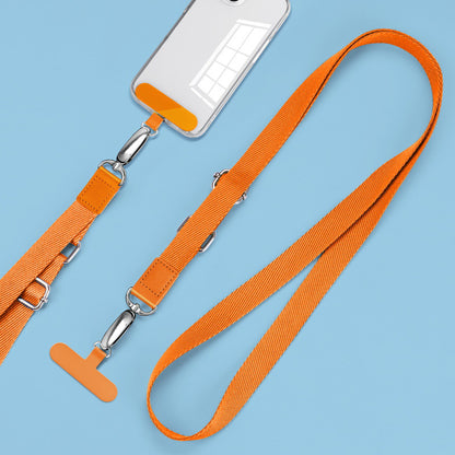 Anti-Lost Phone Lanyard with Metal Buckle, PC Tether Tab Adjustable Cell Phone Polyester Strap