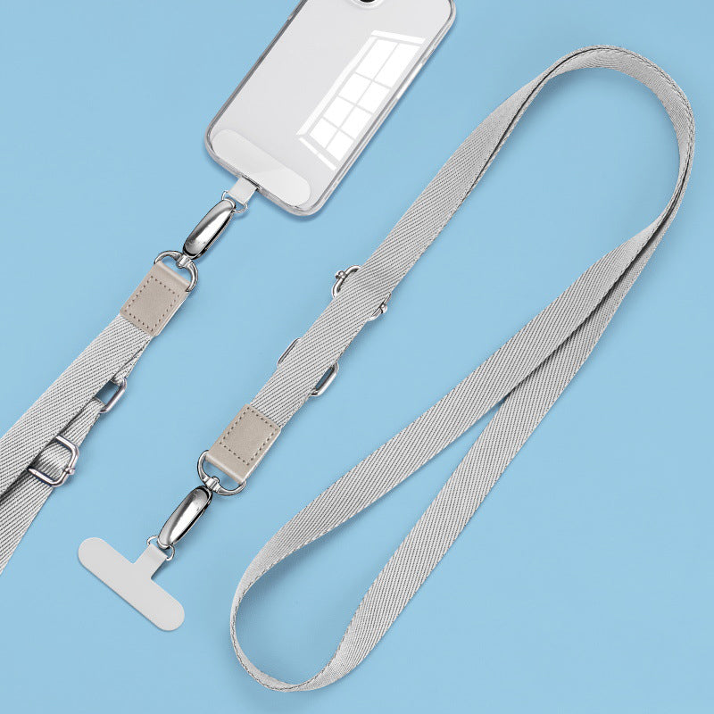 Anti-Lost Phone Lanyard with Metal Buckle, PC Tether Tab Adjustable Cell Phone Polyester Strap