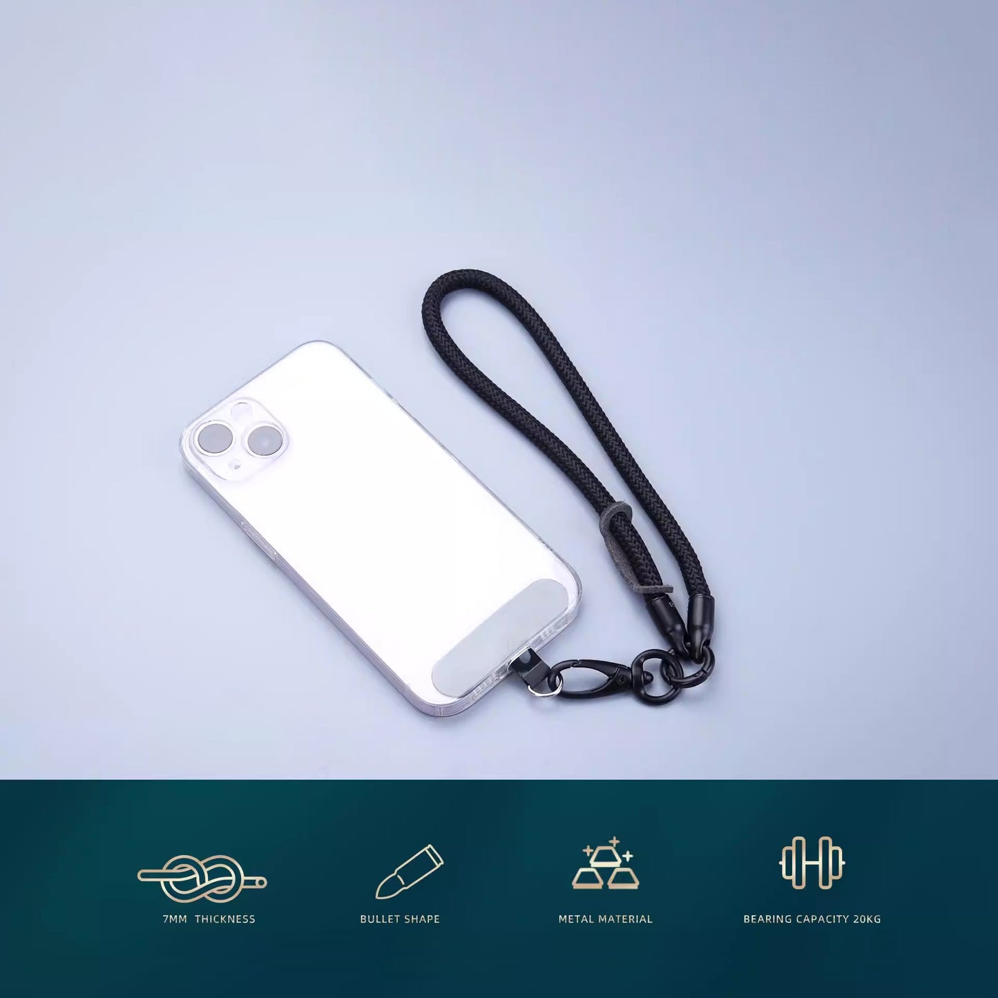 Mobile Phone Wrist Strap with Hole Strap, PC Tether Tab 3Pcs / Set Anti-Lost Cell Phone Nylon Braided Strap