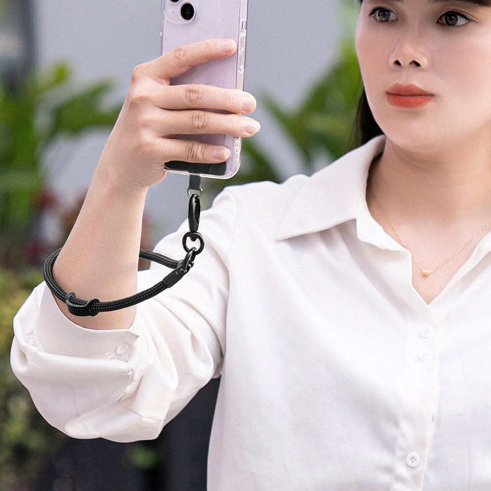 Mobile Phone Wrist Strap with Hole Strap, PC Tether Tab 3Pcs / Set Anti-Lost Cell Phone Nylon Braided Strap