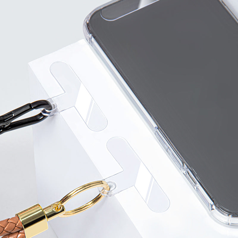 20Pcs  /  Pack Phone Case Lanyard Anti-Lost Patch with Hole Universal Phone Tether Tabs for Wrist Neck Strap