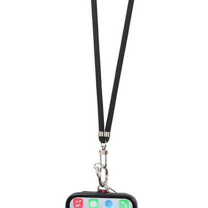 6mm x 160cm Neck-Mounted Phone Lanyard Anti-Lost Two-Way Adjustable Cell Phone Crossbody Strap