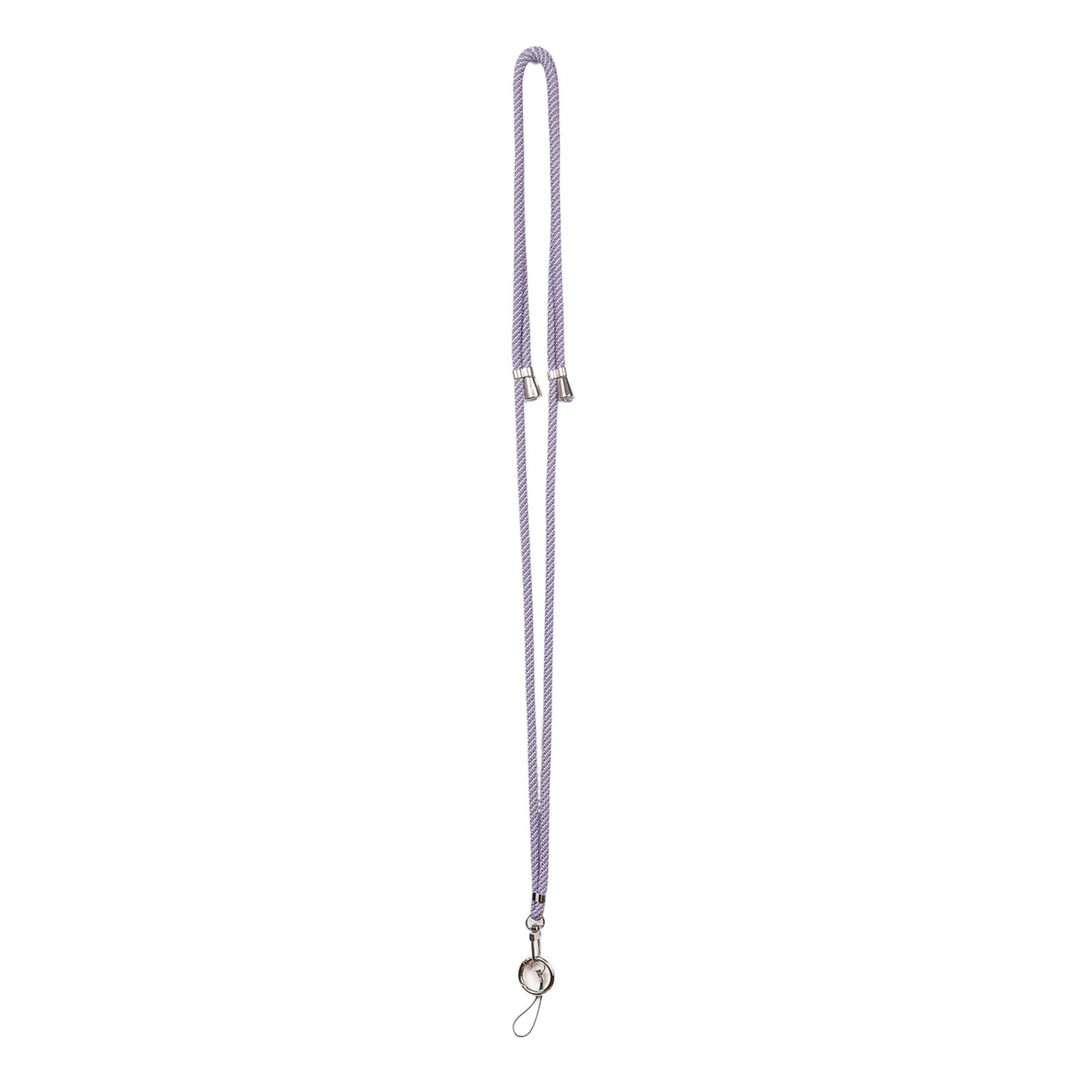 6mm x 160cm Neck-Mounted Phone Lanyard Anti-Lost Two-Way Adjustable Cell Phone Crossbody Strap