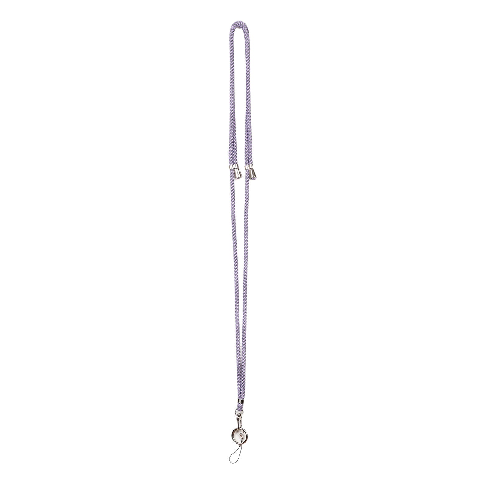 6mm x 160cm Neck-Mounted Phone Lanyard Anti-Lost Two-Way Adjustable Cell Phone Crossbody Strap