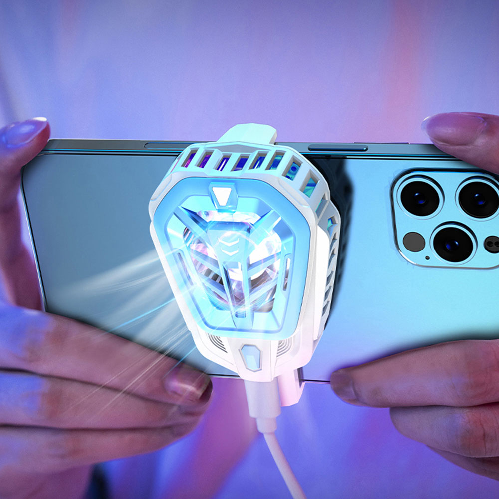 K10 Phone Cooler Radiator Semiconductor Phone Turbine Cooling Fan for Playing Games and Watching Videos