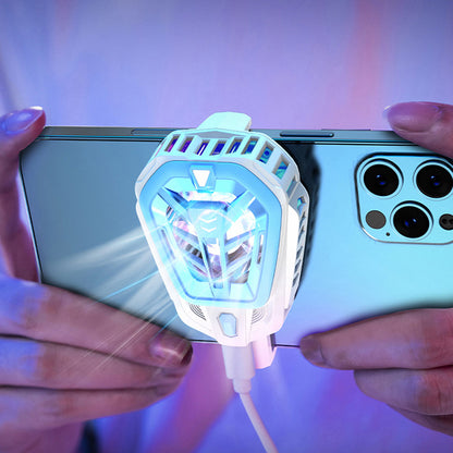 K10 Phone Cooler Radiator Semiconductor Phone Turbine Cooling Fan for Playing Games and Watching Videos