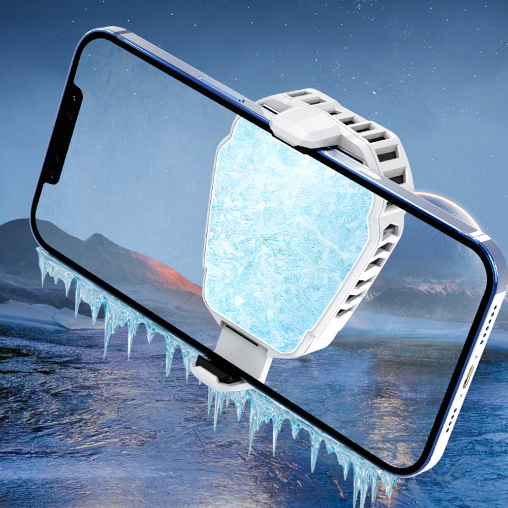 K10 Phone Cooler Radiator Semiconductor Phone Turbine Cooling Fan for Playing Games and Watching Videos