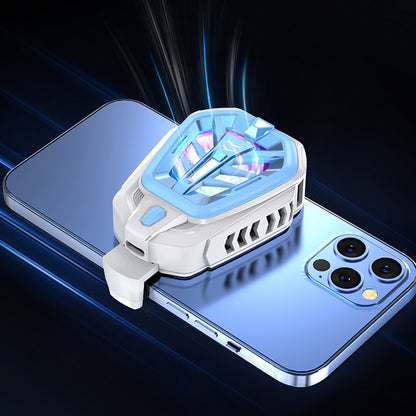 K10 Phone Cooler Radiator Semiconductor Phone Turbine Cooling Fan for Playing Games and Watching Videos