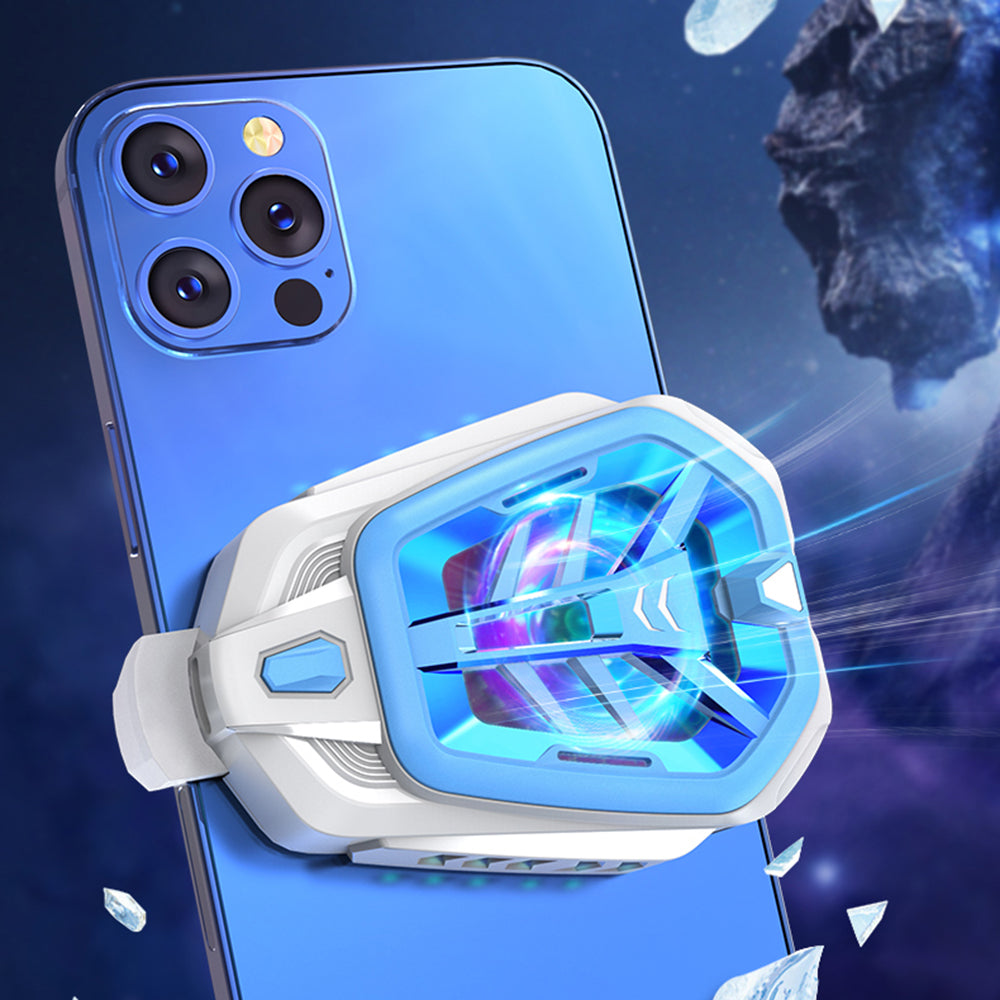 K10 Phone Cooler Radiator Semiconductor Phone Turbine Cooling Fan for Playing Games and Watching Videos