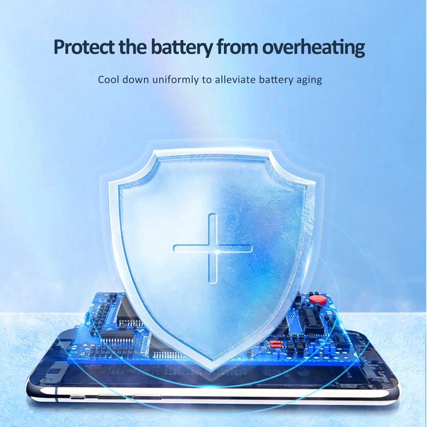 K4 Digital Display Cell Phone Coolers Portable Back Clip Mobile Phone Radiator with RGB Light for Games, Live Streaming