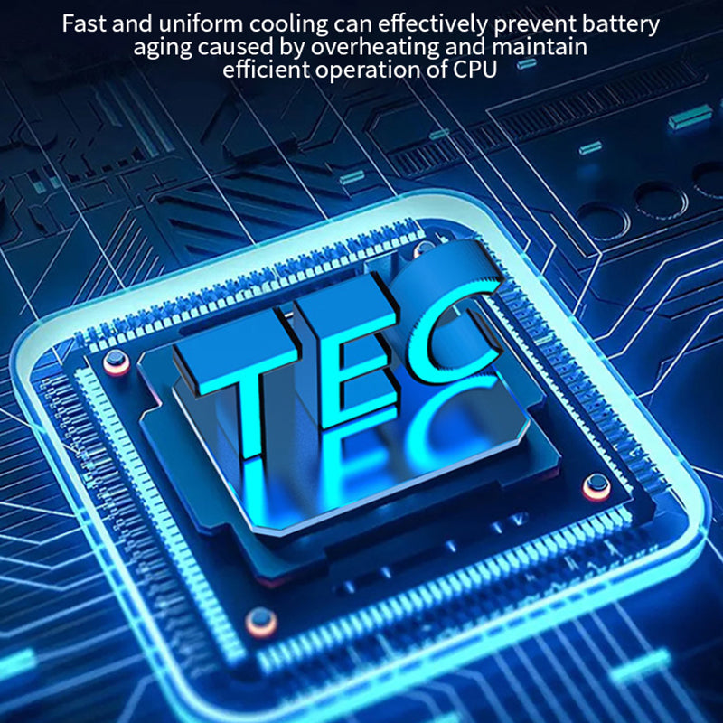 K8A Phone Cooler Digital Display Magnetic Smartphone Radiator Cooling Fan RGB Gaming Semiconductor Cooling Pad