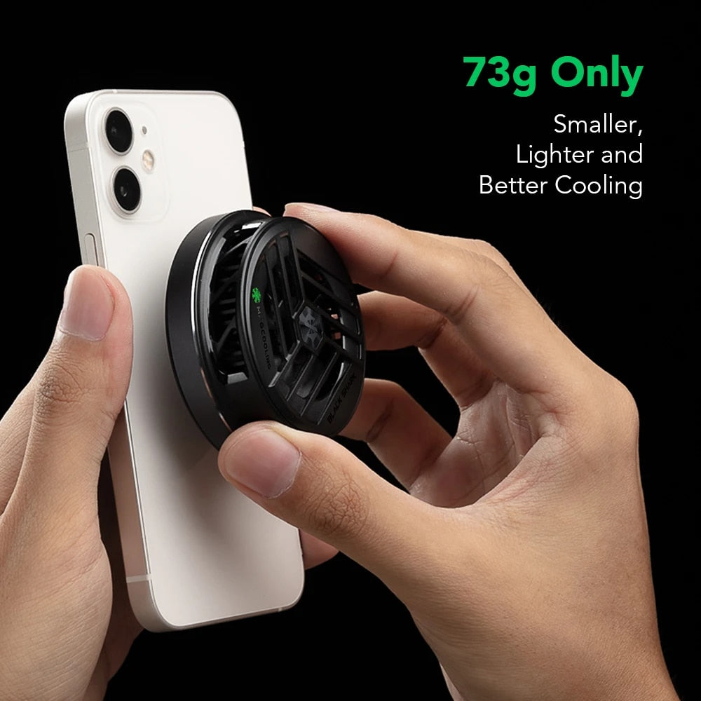 BLACK SHARK Magnetic Cooler Compatible with iPhone 12 / 13 / 14 Portable Phone Radiator Cooling Fan