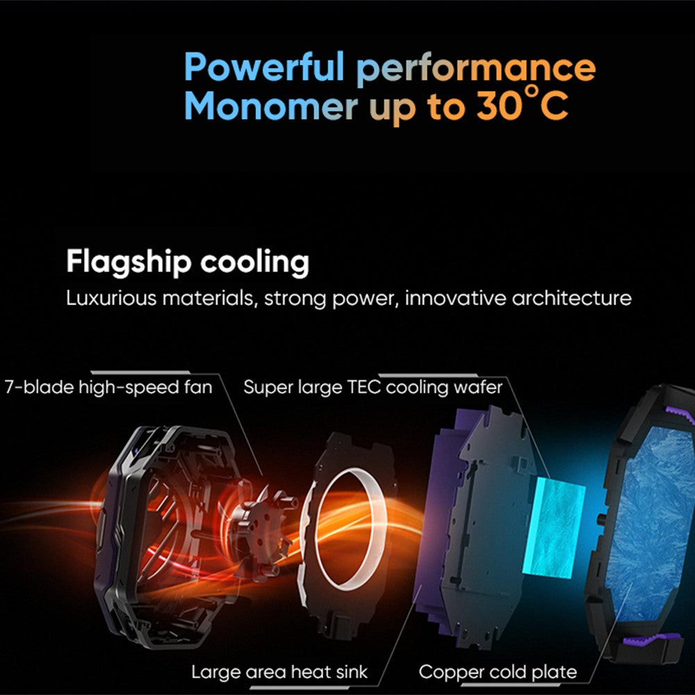 BLACK SHARK Fun Cooler 3 Pro Cell Phone Cooler 20W Power Fast Cooling Mobile Phone Radiator
