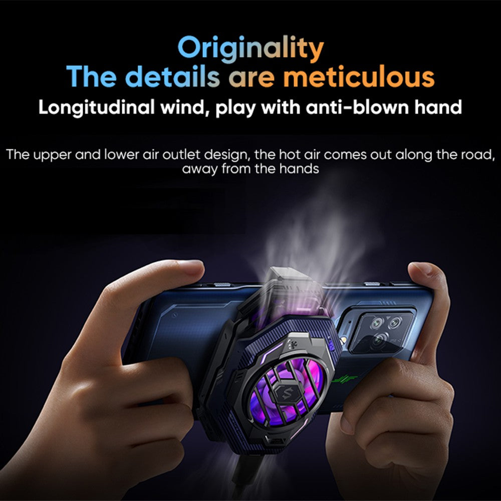 BLACK SHARK Fun Cooler 3 Pro Cell Phone Cooler 20W Power Fast Cooling Mobile Phone Radiator