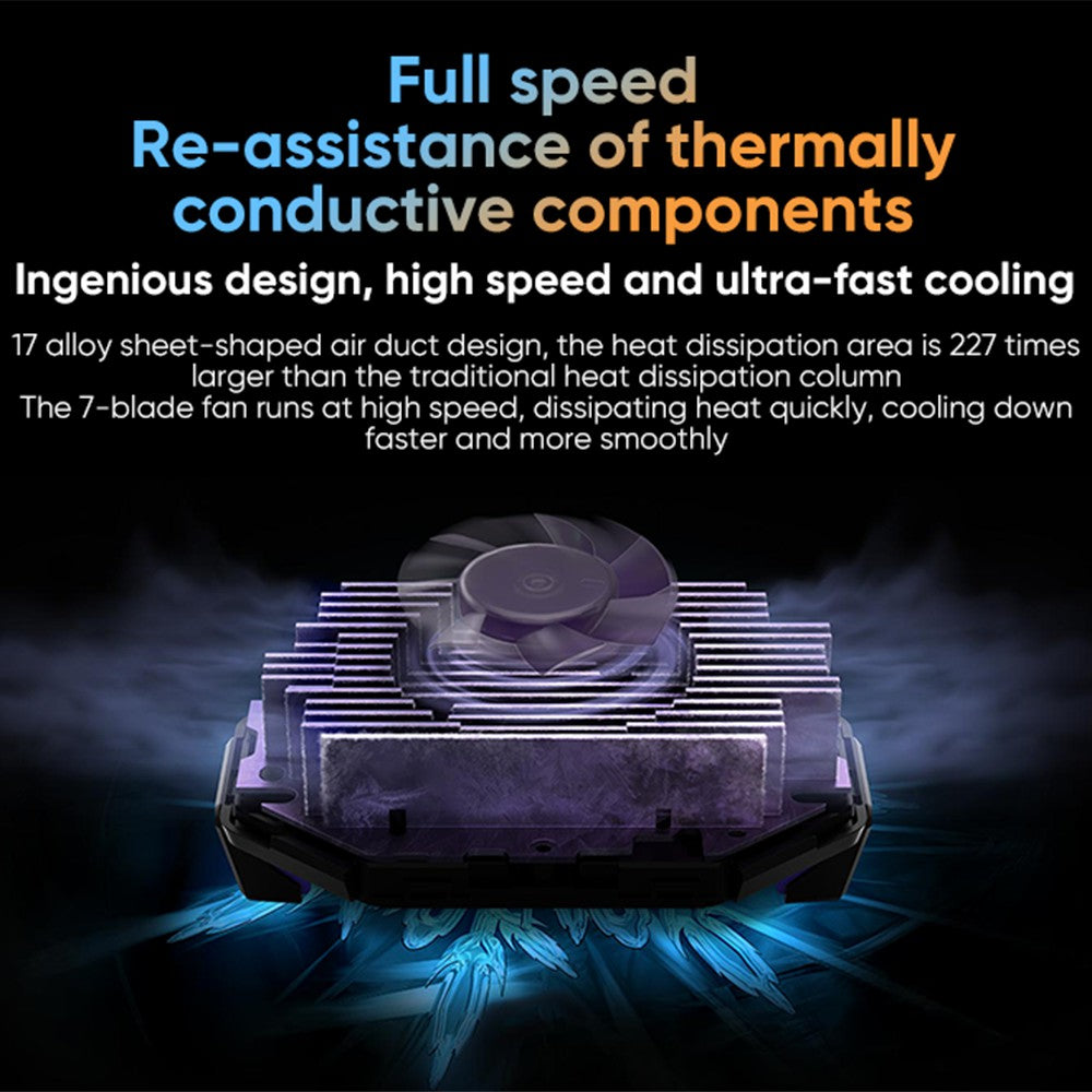 BLACK SHARK Fun Cooler 3 Pro Cell Phone Cooler 20W Power Fast Cooling Mobile Phone Radiator