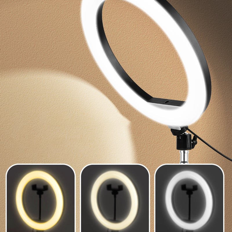A26 Desktop 10-Inch LED Selfie Ring Light Tripod Stand Phone Clip Mount Vlogging Video Light Live Broadcast Kit