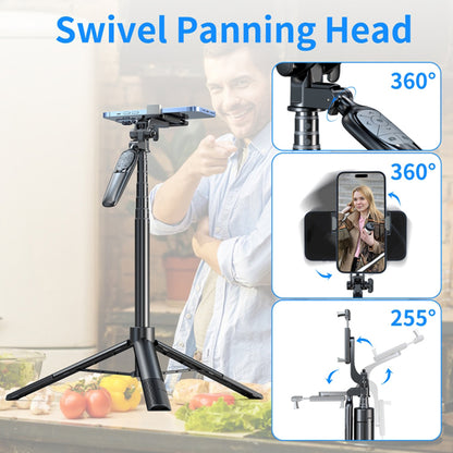 PIXEL ST2 1.6m Outdoor Folding Anti-Shake Selfie Stick Portable Cell Phone RC Gimbal Tripod Stand with Bluetooth Remote Control