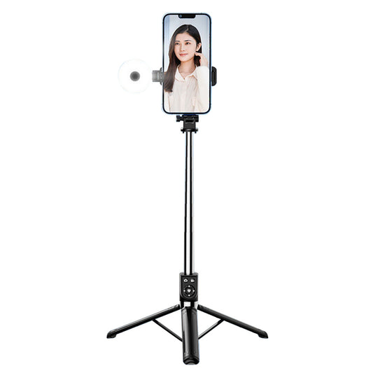 Z14pro Tripod Stand Phone Clip Holder LED Light Design 23-140CM Extendable Selfie Stick with Bluetooth Remote Control