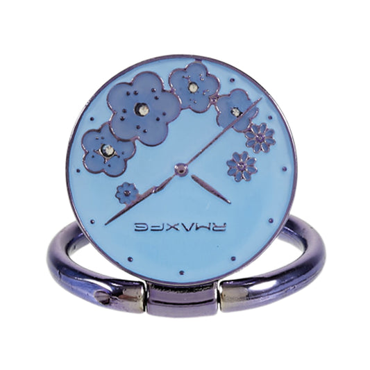 Flower Mobile Phone Ring Kickstand Electroplating Finger Ring Holder Cell Phone Stand Decorated with Rhinestone