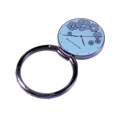 Flower Mobile Phone Ring Kickstand Electroplating Finger Ring Holder Cell Phone Stand Decorated with Rhinestone