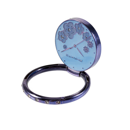 Flower Mobile Phone Ring Kickstand Electroplating Finger Ring Holder Cell Phone Stand Decorated with Rhinestone