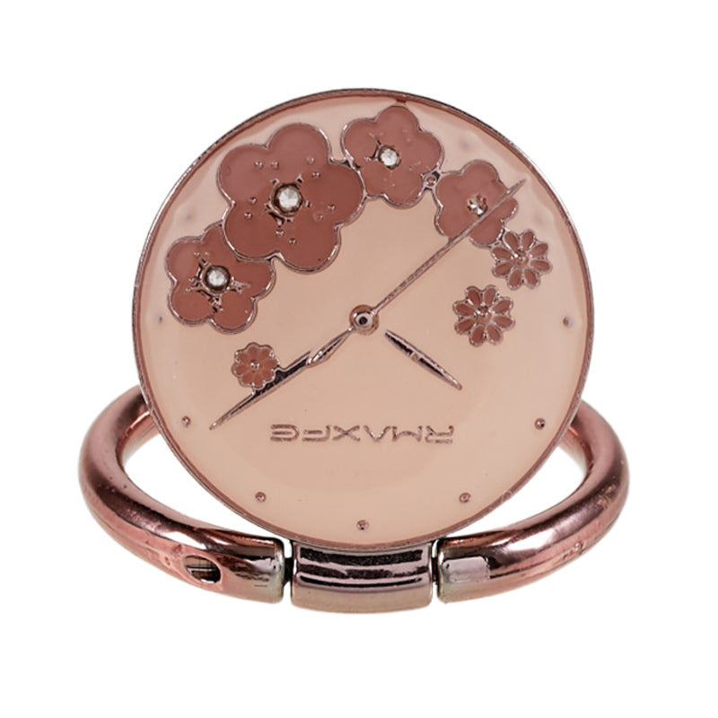 Flower Mobile Phone Ring Kickstand Electroplating Finger Ring Holder Cell Phone Stand Decorated with Rhinestone