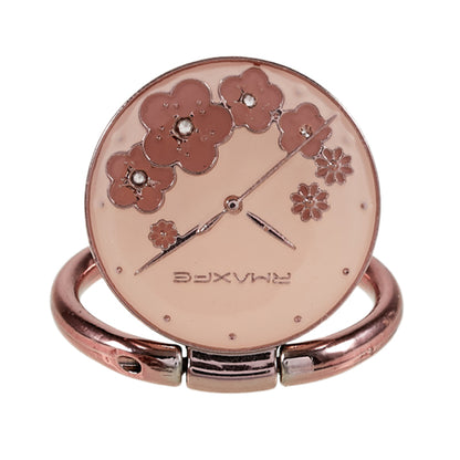 Flower Mobile Phone Ring Kickstand Electroplating Finger Ring Holder Cell Phone Stand Decorated with Rhinestone
