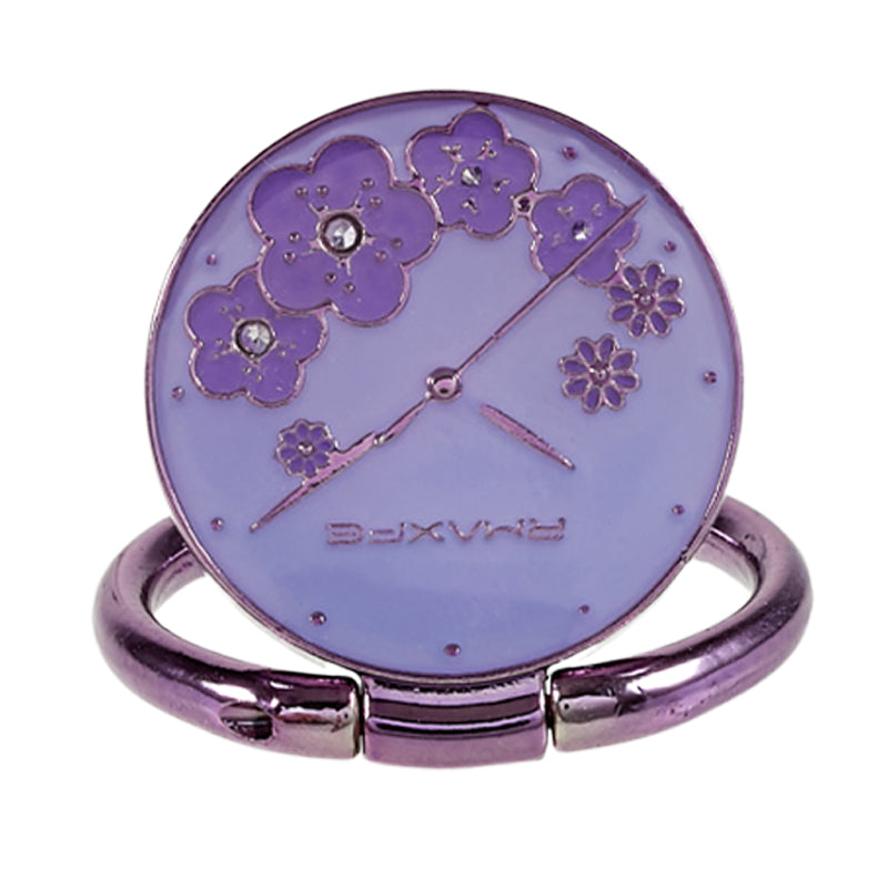 Flower Mobile Phone Ring Kickstand Electroplating Finger Ring Holder Cell Phone Stand Decorated with Rhinestone