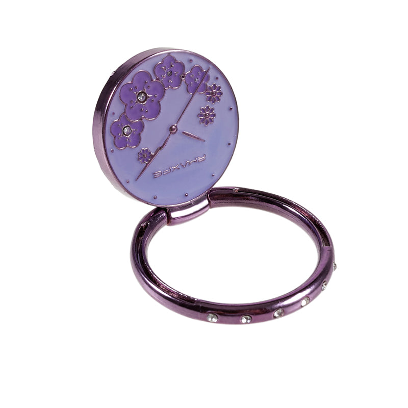 Flower Mobile Phone Ring Kickstand Electroplating Finger Ring Holder Cell Phone Stand Decorated with Rhinestone
