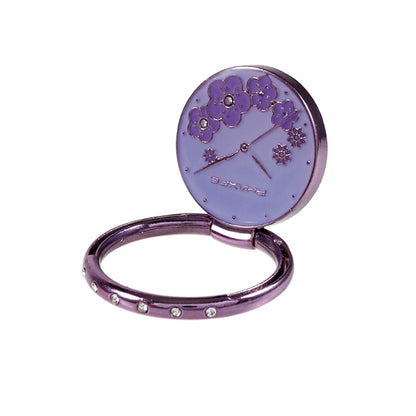Flower Mobile Phone Ring Kickstand Electroplating Finger Ring Holder Cell Phone Stand Decorated with Rhinestone
