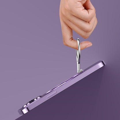 For iPhone Magnetic Phone Stand Holder Zinc Alloy Cell Phone Kickstand Desktop Mount Bracket Compatible with MagSafe