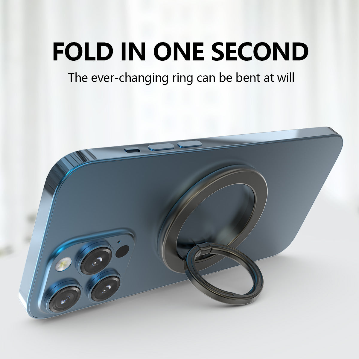 ZH-M02 Creative Cell Phone Ring Stand Magnetic Finger Ring Holder Adjustable Zinc Alloy Finger Grip