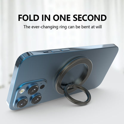 ZH-M02 Creative Cell Phone Ring Stand Magnetic Finger Ring Holder Adjustable Zinc Alloy Finger Grip