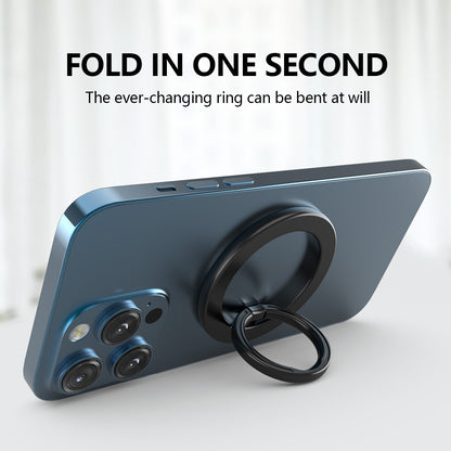 ZH-M02 Creative Cell Phone Ring Stand Magnetic Finger Ring Holder Adjustable Zinc Alloy Finger Grip
