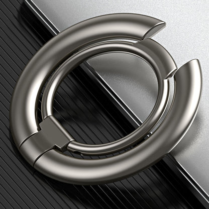 For iPhone 12 / 13 / 14 Series Electroplating Metal Kickstand Magnetic Folding Finger Ring Phone Holder