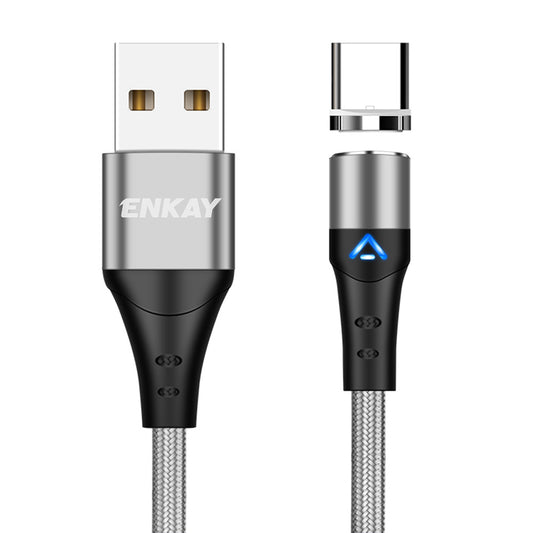 ENKAY HAT PRINCE 1m USB to Type-C 3A Fast Charging Phone Data Cable Magnetic Charging Cord